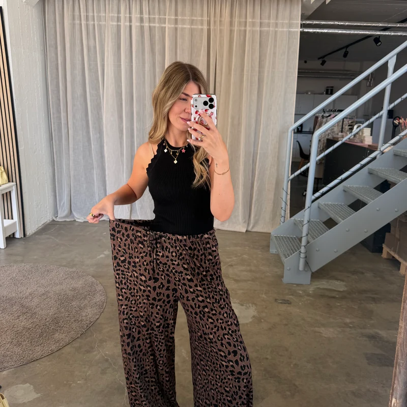 Basic Stoffhose Leo Edition - Schoko