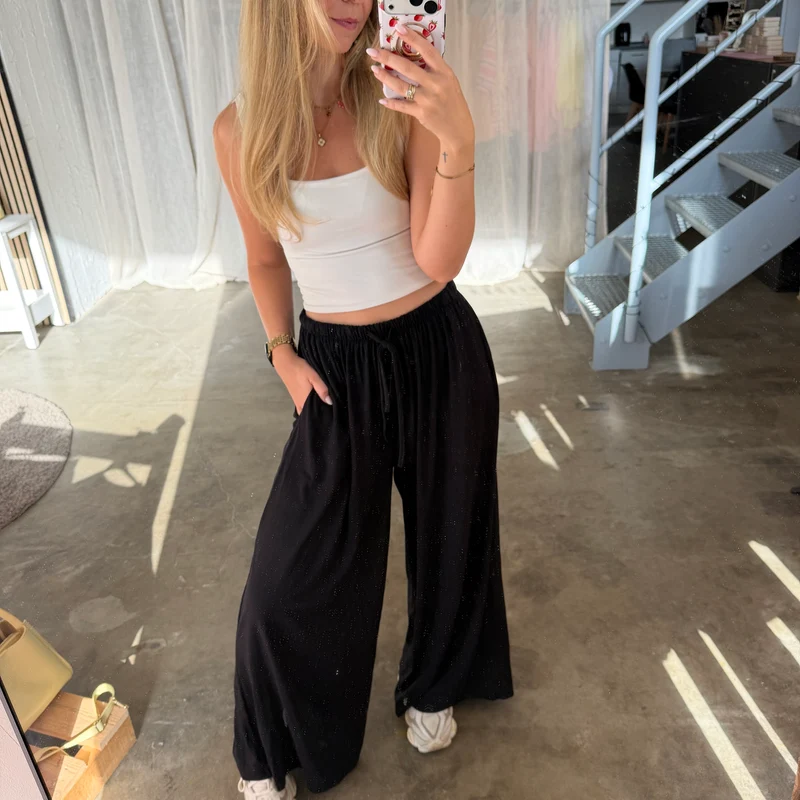 Basic Stoffhose - Schwarz (XS-XXL)