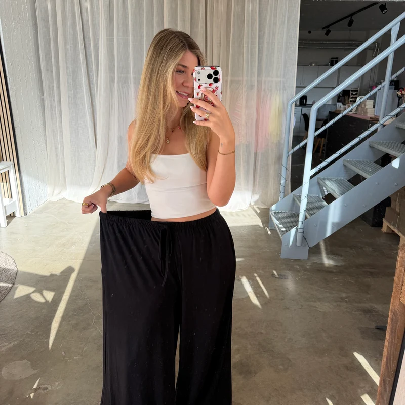 Basic Stoffhose - Schwarz (XS-XXL)