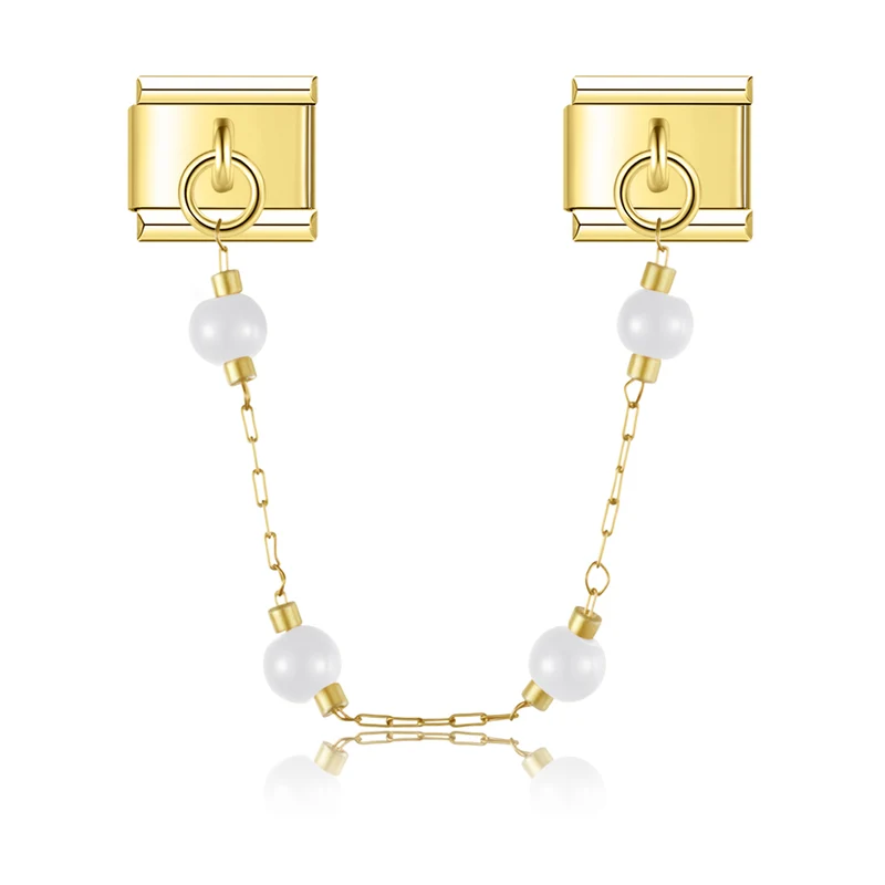 Runde Perlen Charm-Kette