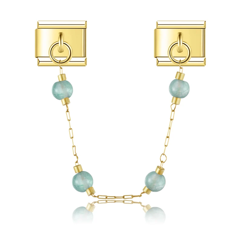 Runde Perlen Charm-Kette
