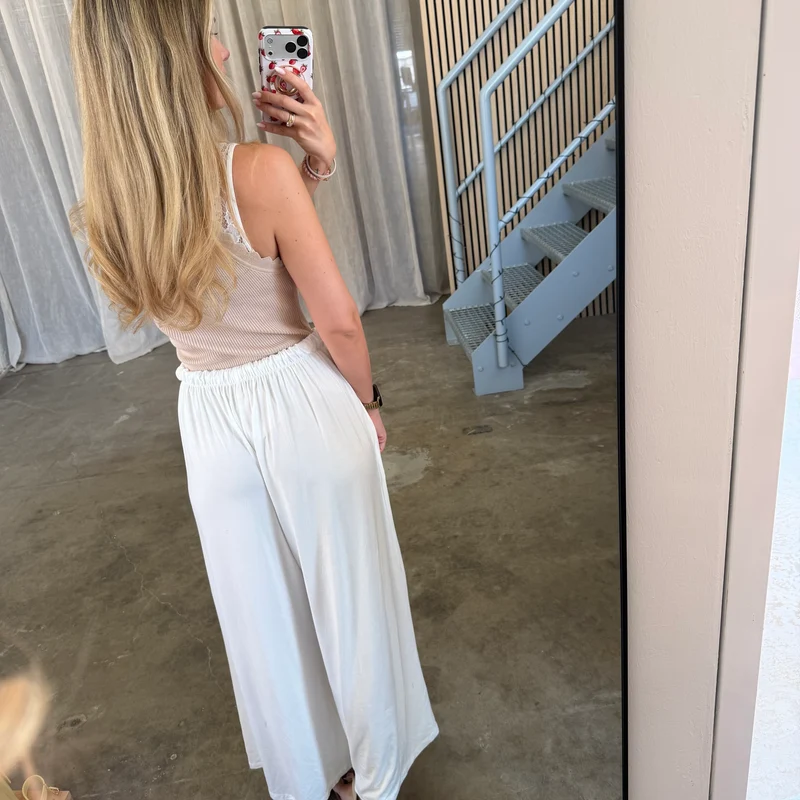Basic Stoffhose - Weiß (XS-XXL)
