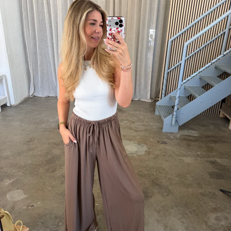 Basic Stoffhose - Taupe (XS-XXL)