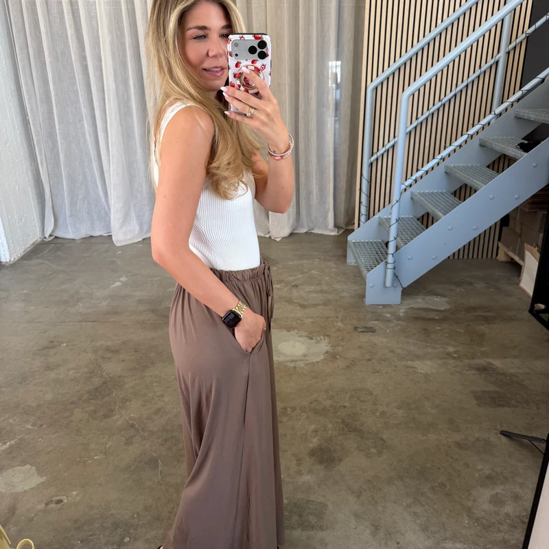 Basic Stoffhose - Taupe (XS-XXL)
