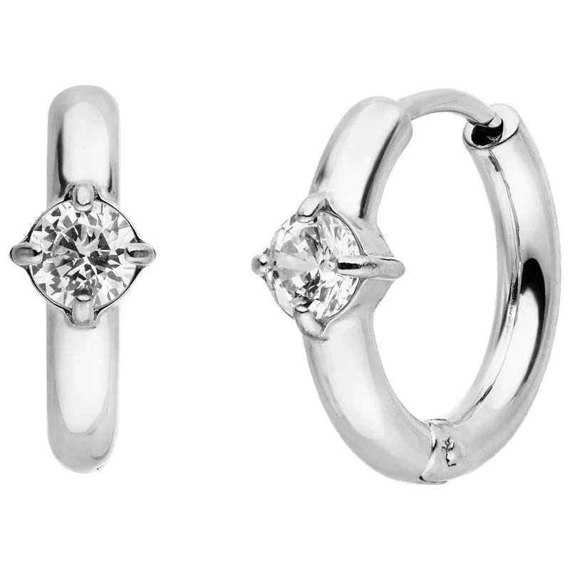 One Stone Ohrringe | 18K vergoldet