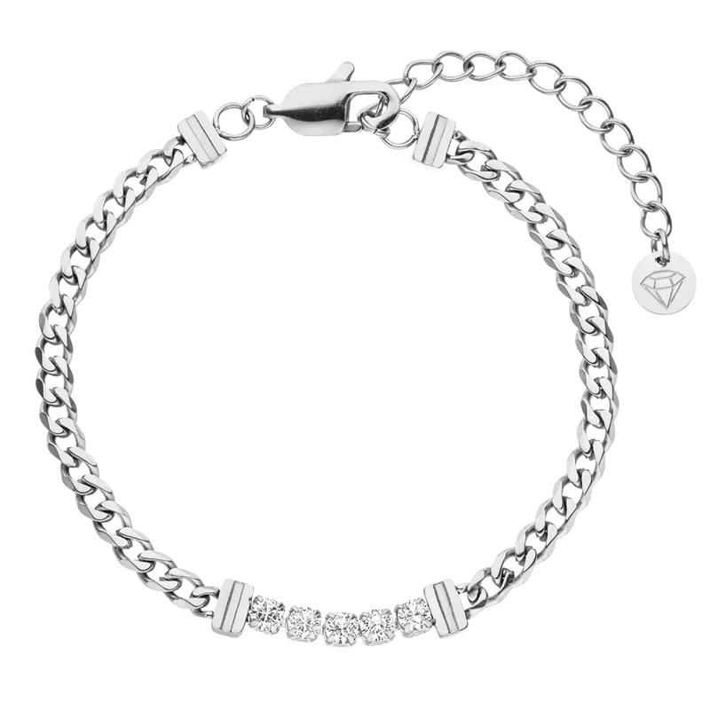 5 Stone Armband | 18K vergoldet