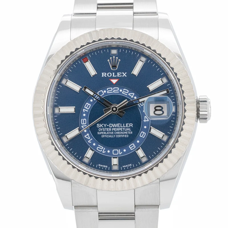 Rolex Sky-Dweller Oyster Blue Dial 326934 42mm Edelstahl Dif FR17030 X