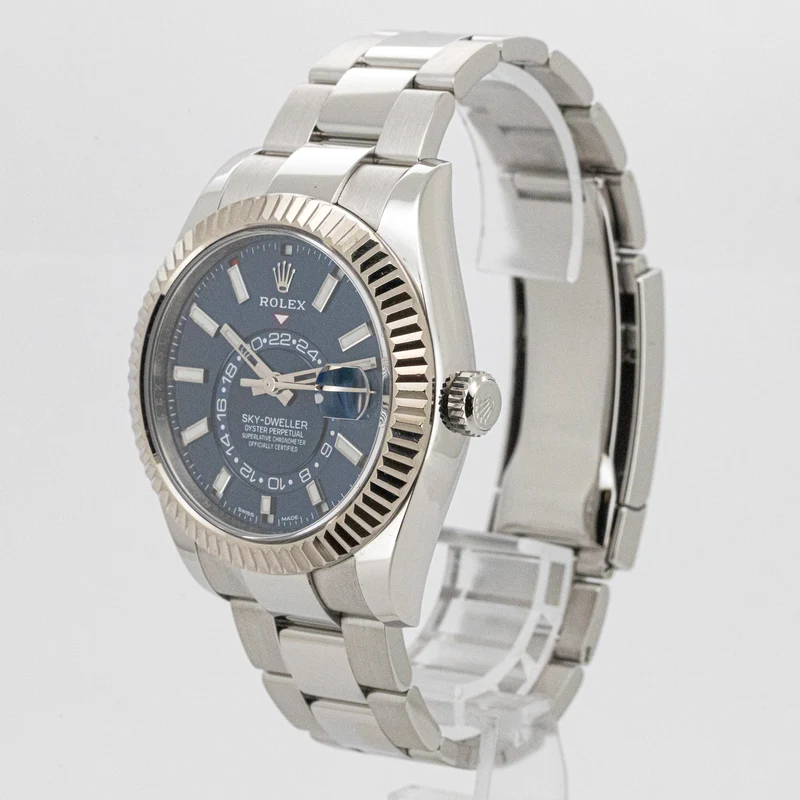 Rolex Sky-Dweller Oyster Blue Dial 326934 42mm Edelstahl Dif FR17030 X