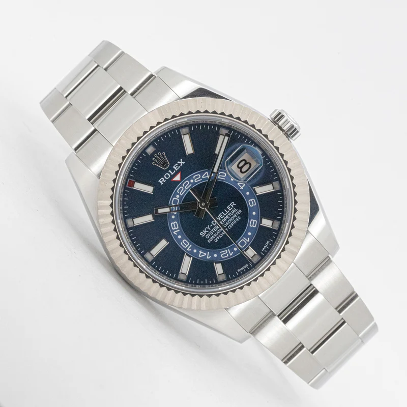 Rolex Sky-Dweller Oyster Blue Dial 326934 42mm Edelstahl Dif FR17030 X