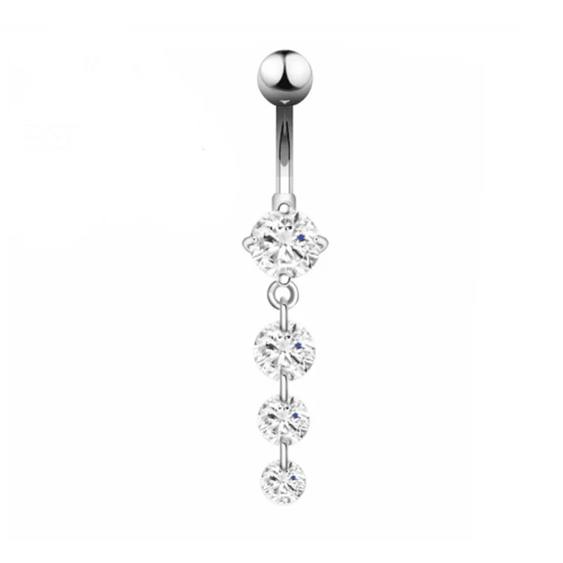 Hi-Life Teardrop Dangle Belly Piercing - Titan