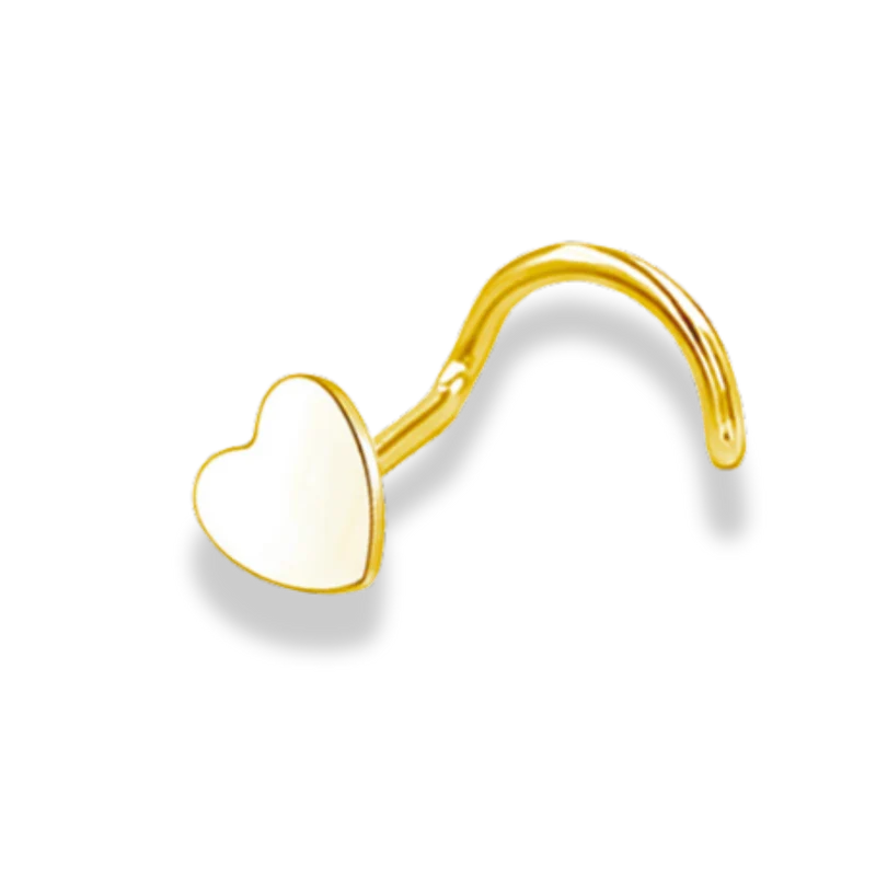 Simple Heart Nasenpiercing - Titan