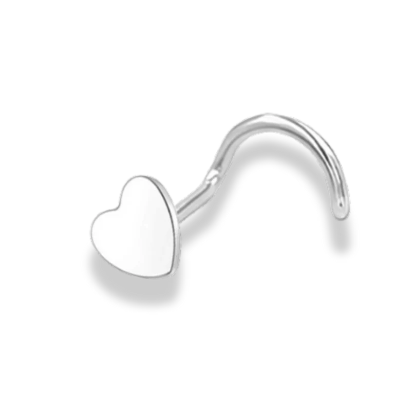 Simple Heart Nasenpiercing - Titan