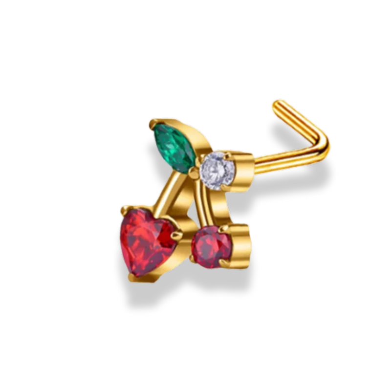 Pave Cherry Nasenpiercing - Titan