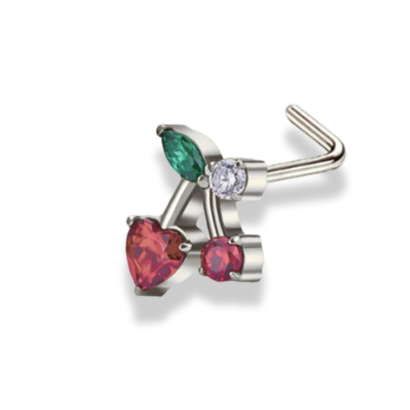 Pave Cherry Nasenpiercing - Titan