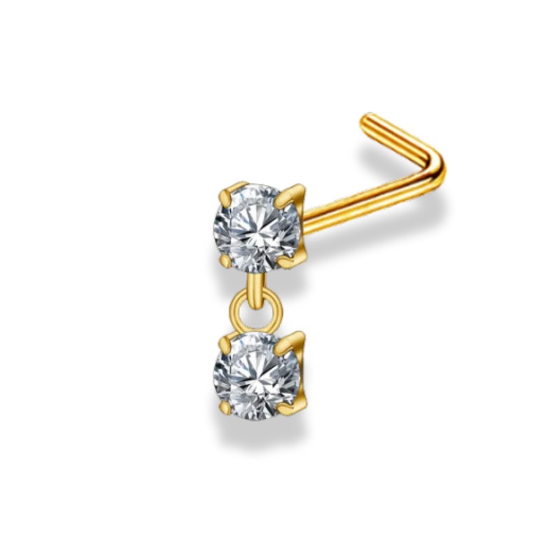 Dangling Pave Nasenpiercing - Titan