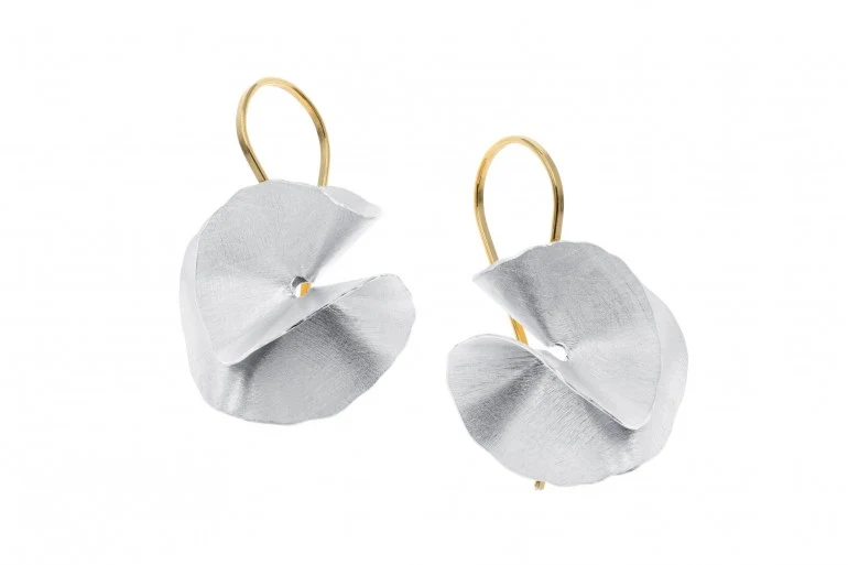 925er Silber Ohrhänger Vergoldet DECO ECHO E 042859