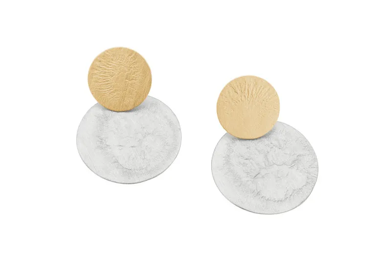 925er Silber Ohrhänger Vergoldet DECO ECHO E 043756