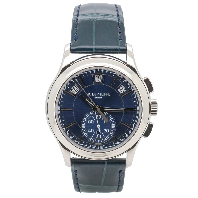 Patek Philippe Annual Calendar 5905P Chronograph 42mm Blue Dial Platin T