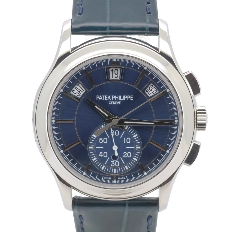 Patek Philippe Annual Calendar 5905P Chronograph 42mm Blue Dial Platin T
