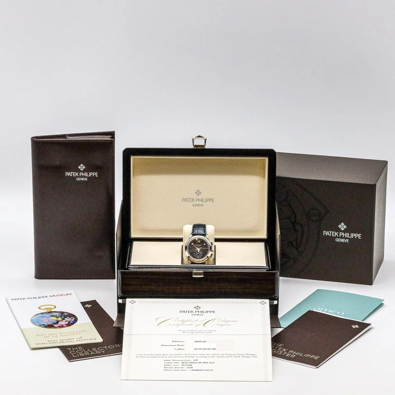 Patek Philippe Annual Calendar 5905P Chronograph 42mm Blue Dial Platin T