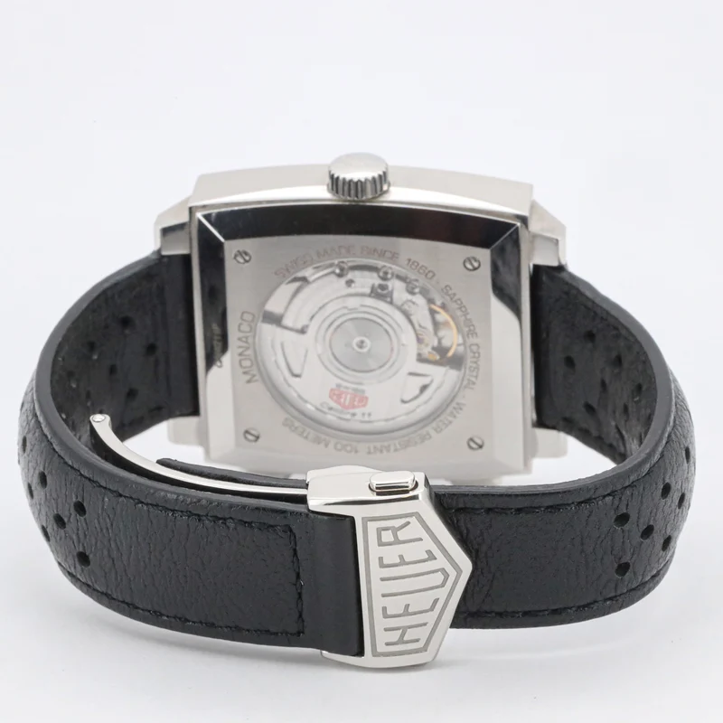Tag Heuer Monaco 39mm Cal.11 CAW211P Leder Chronograph Box AVS19052
