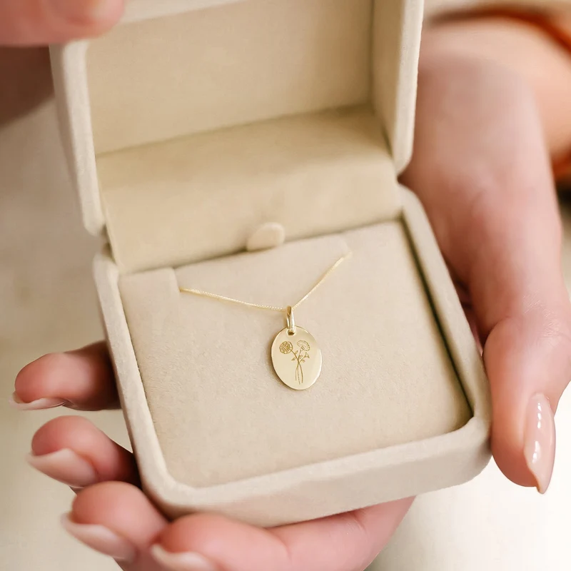 14k Gepersonaliseerde Losse Geboortebloem Boeket Bedels - Gepersonaliseerd Sieraad