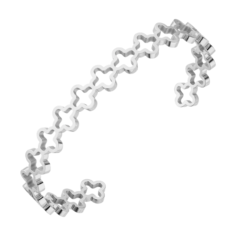 Endless Clover Armreif | 18K vergoldet