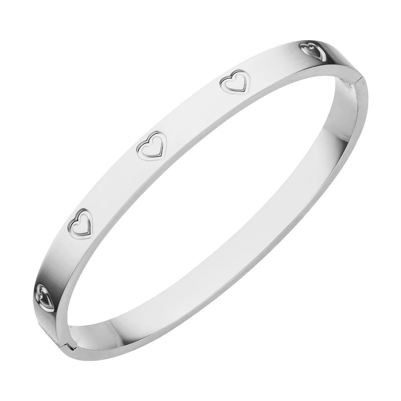 Heart Armreif | 18K vergoldet