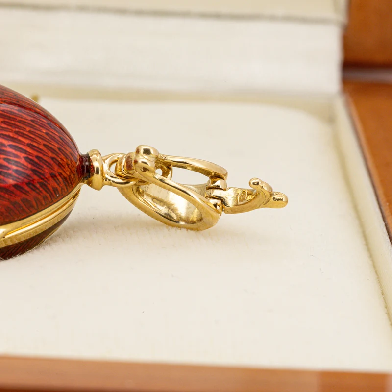 Faberge Anhänger Ei XL Zertifikat 750/18k Emaille Brillanten F-133175