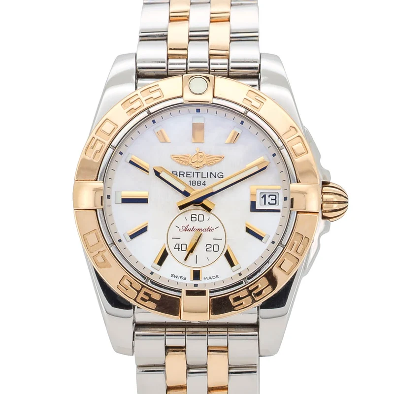 Breitling Galactic 36mm C37330 Mother of Pearl Automatik Stahl-Gold