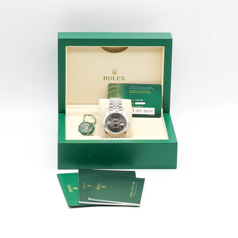 Rolex Datejust 41 126300 Wimbledon Jubille Full Set