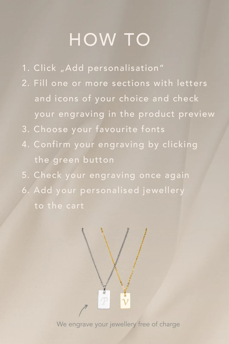 Engraving Necklace Oktagon