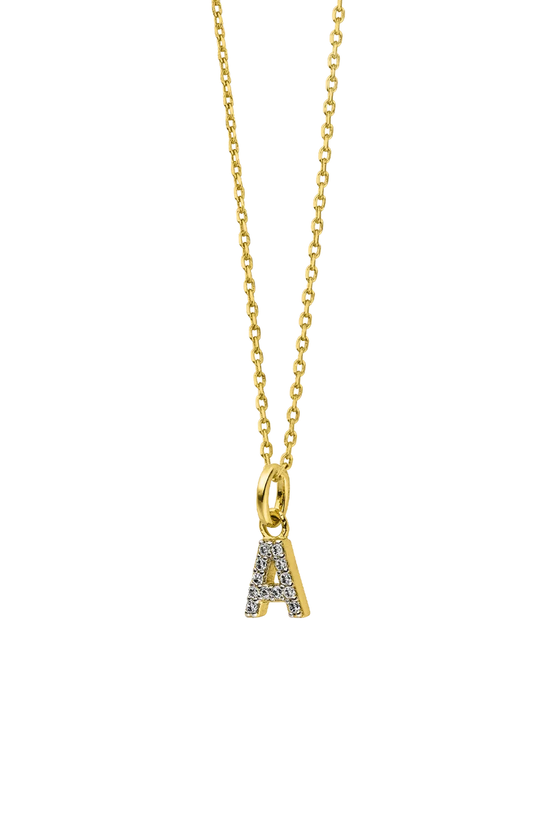 Sparkling Letter Necklace