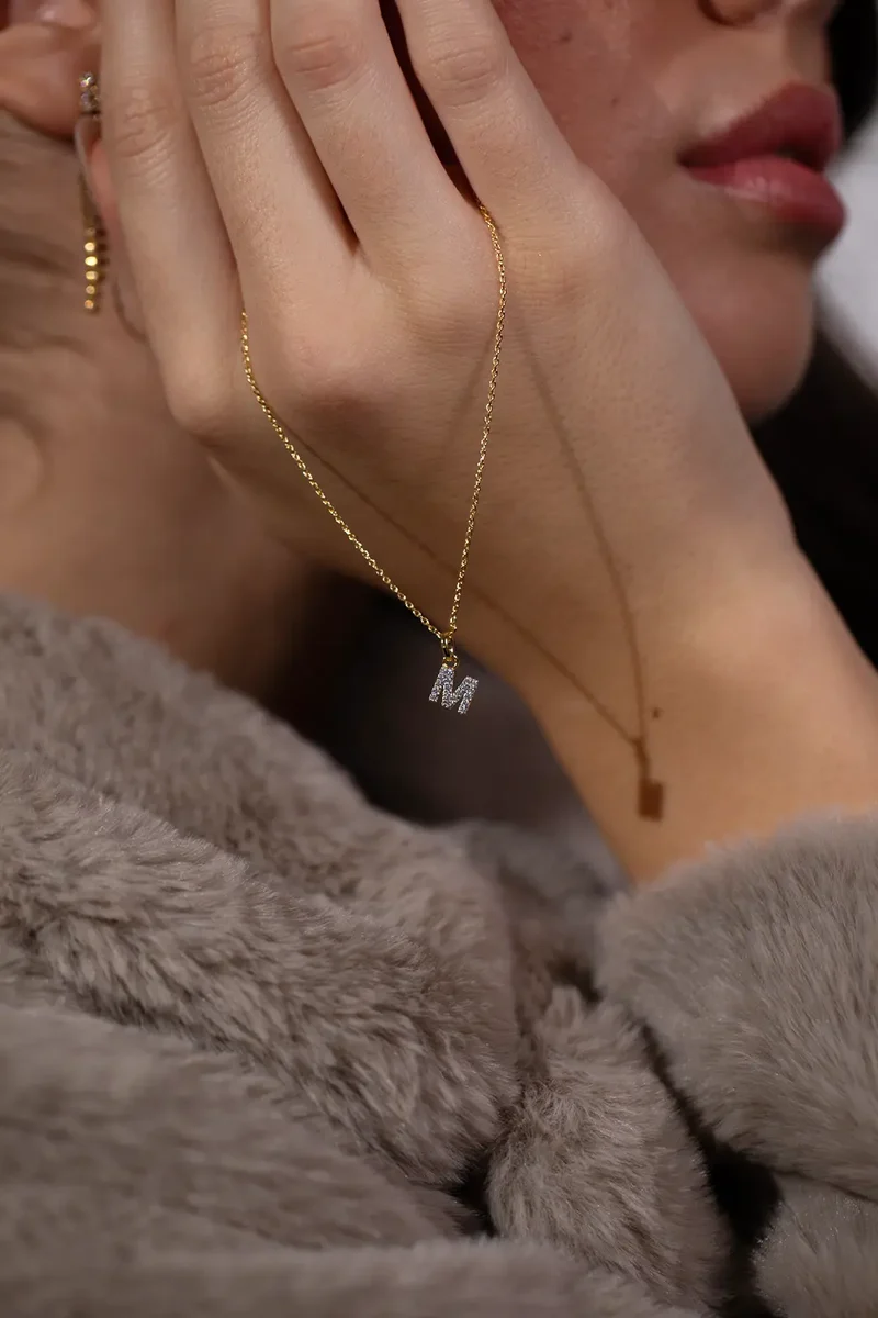 Sparkling Letter Necklace