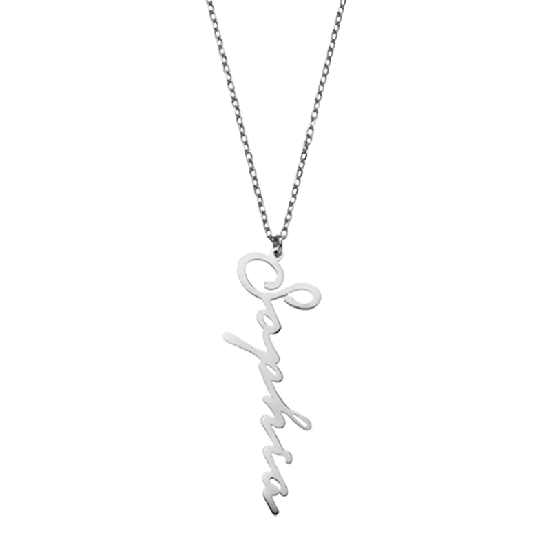 Name Necklace Vertical