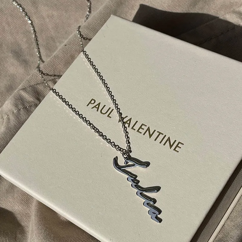 Name Necklace Vertical