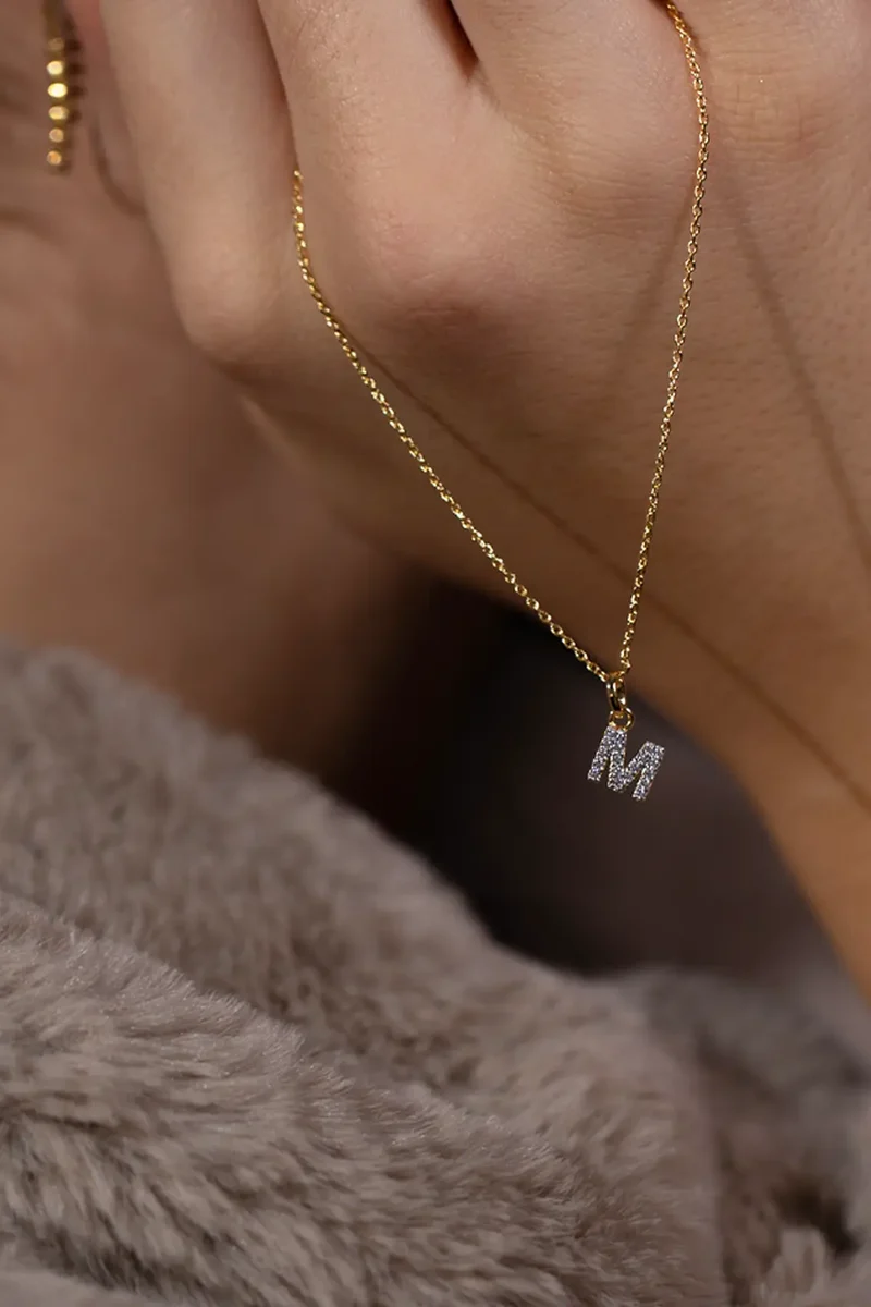Sparkling Letter Necklace