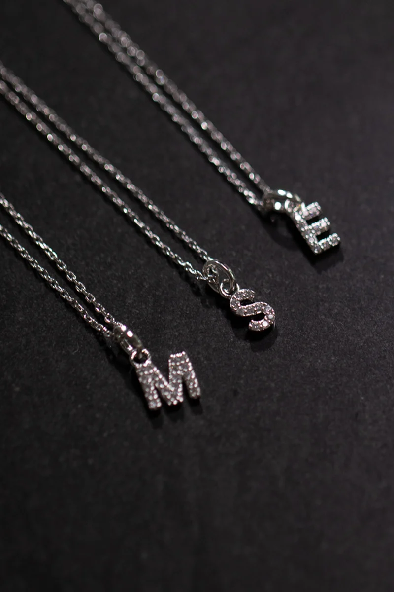 Sparkling Letter Necklace