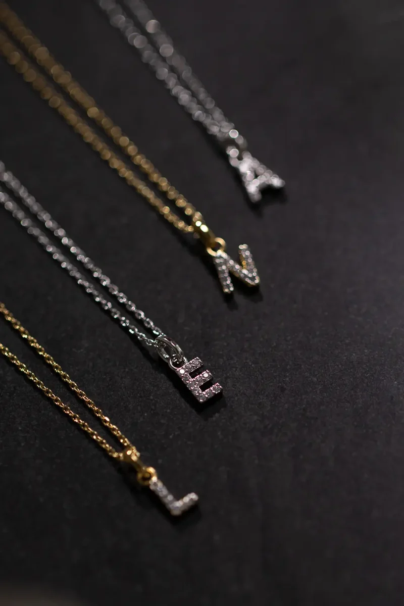 Sparkling Letter Necklace