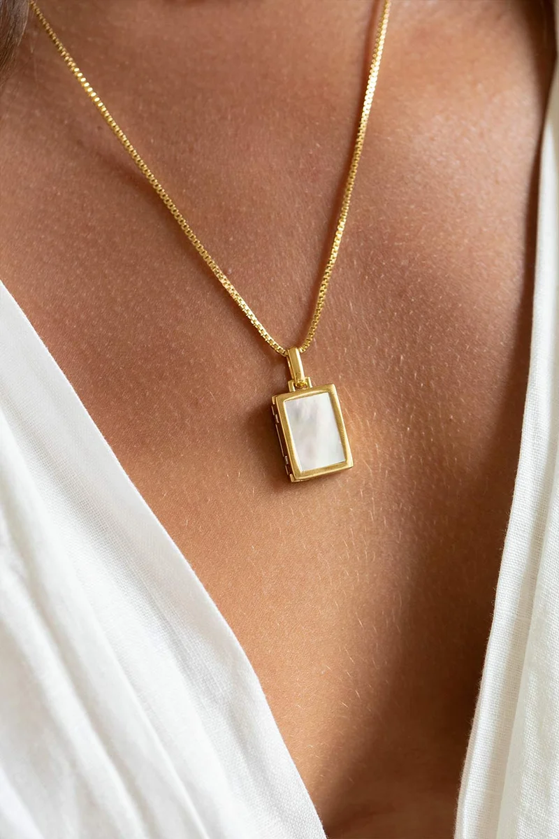 Engravable Locket Necklace