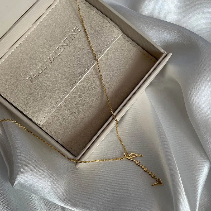 Name Necklace Vertical