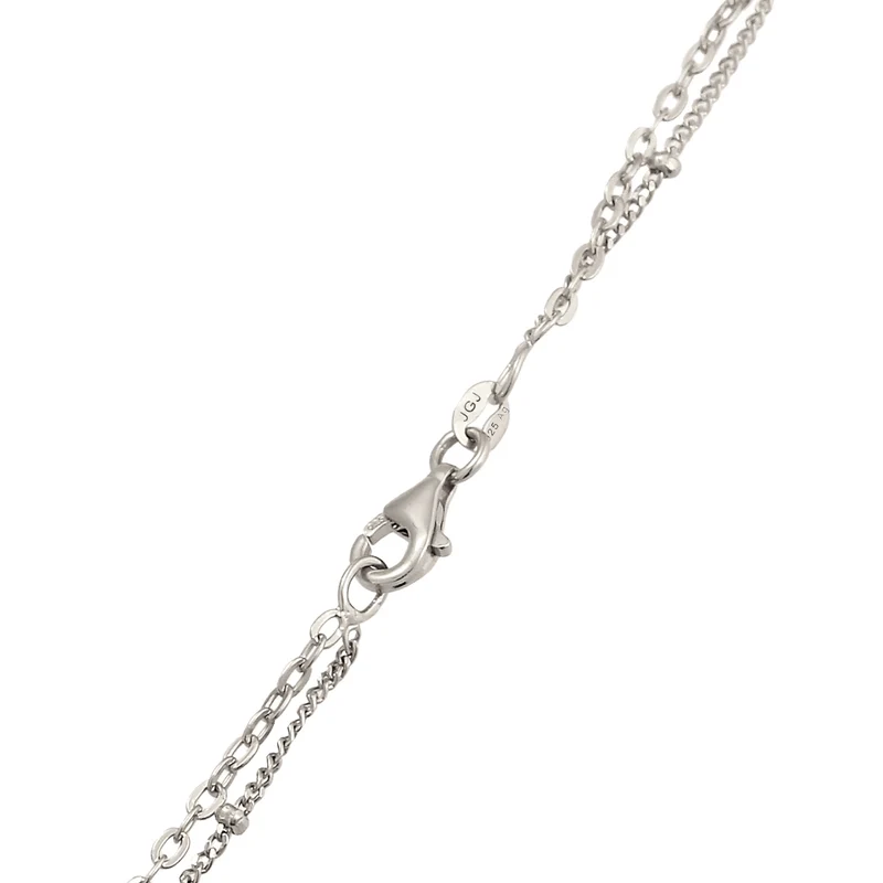 Layer-Kette Stern | mit Kristallen von Swarovski® (Weiß)