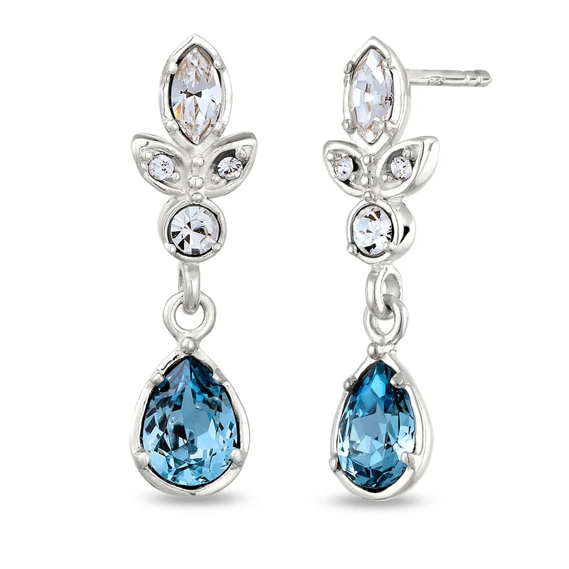 Ohrstecker | Mit Kristallen von Swarovski® (Hellblau & Weiß)