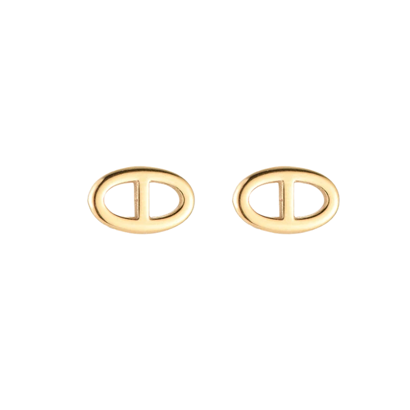 Deluxe Simple Ohrstecker 14K Vergoldet