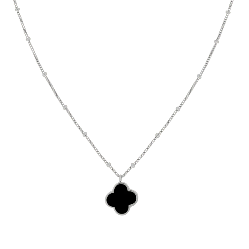 Noir Lucky Leaf Kette 14K Vergoldet