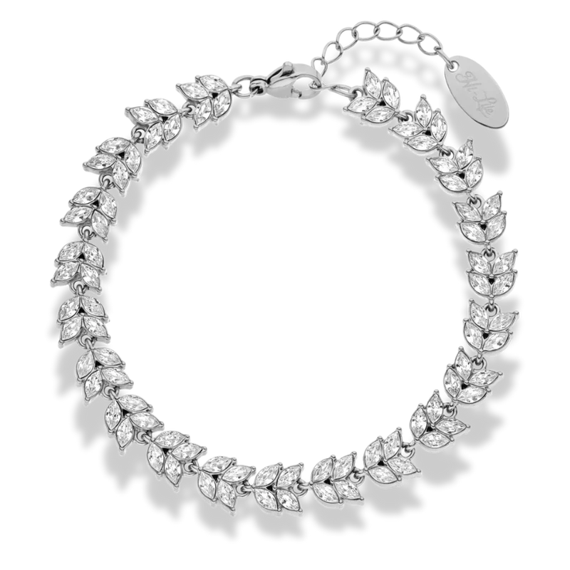 Crystal Leaves Armband 14K Vergoldet