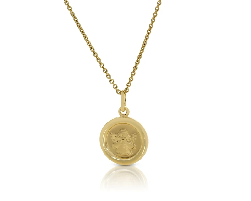 Schutzengel Kette Anhänger 333er Taufkette