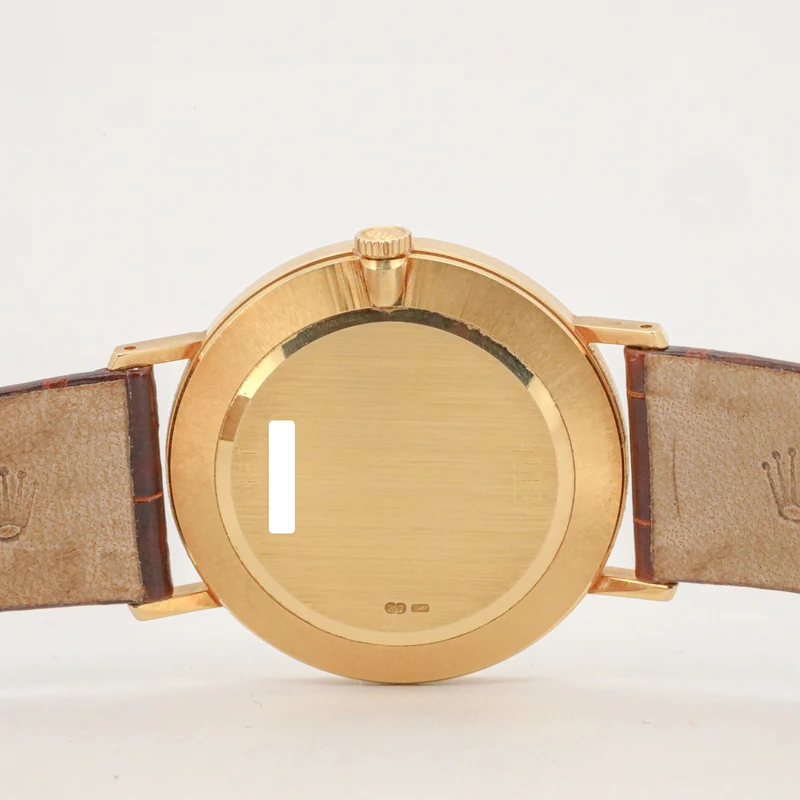Rolex Cellini 32mm 4112 750 Gold Leder Alligator Handaufzug AVS19050