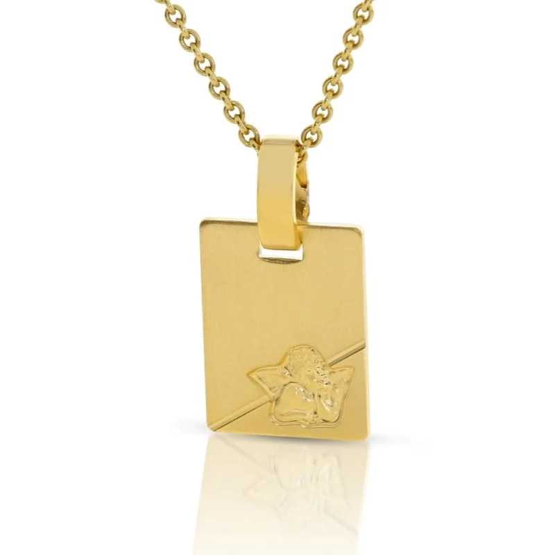 Engel Anhänger 333er Gold Schutzengel Taufe