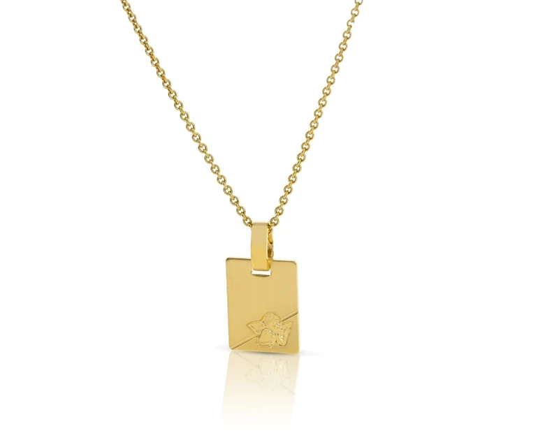 Engel Anhänger 333er Gold Schutzengel Taufe